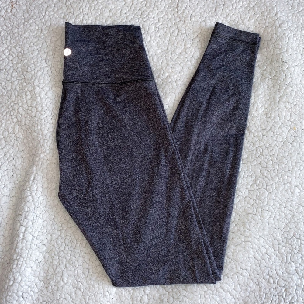 Lululemon wunder under leggings color gray size 6